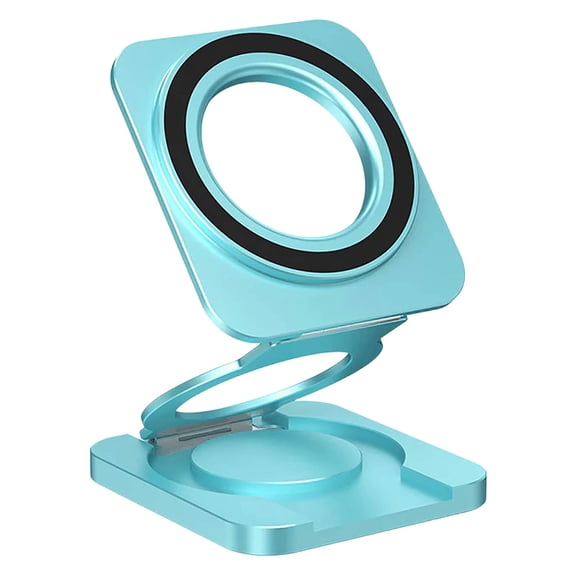 Car Phone Mount Foldable with LED Power Display with Clip-On Design Hands-Free Car Mount Upgrade Your Experience Sky Blue Stylish Crystal Version Superior Blaze Collection Sky Blue
