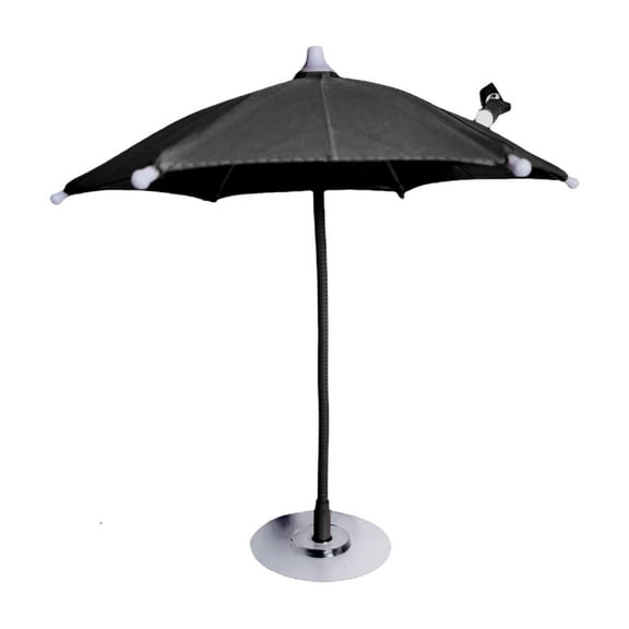 Car Phone Mount Holder with Sunshade Umbrella | Universal Dashboard Anti-Glare Shield | Foldable Navigation Screen Protector | Compact Sun Visor Phone Stand with Reflection Protection | Adjustable