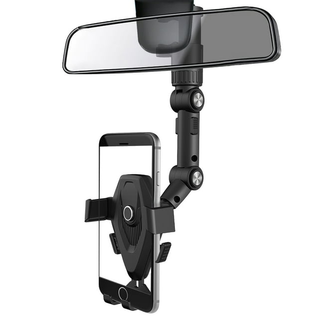 Car Phone Mount, TSV Rearview Mirror Stand Cellphone Holder for Car