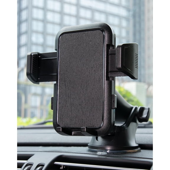 Car Phone Mount for Automobile Universal Hands Free Cell Phone Holder for Car Fit for All Car Mount for iPhone Android Smartphone