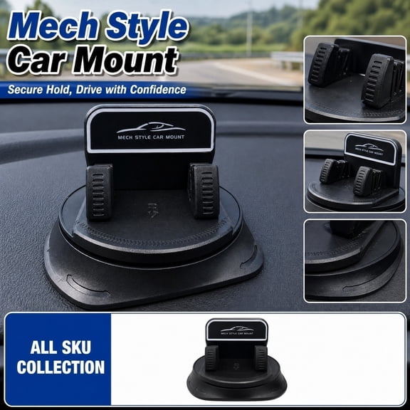 Car Phone Mount for Dashboard Instrument Panel Non Slip Navigation Holder Adjustable Desktop Style Support Stand