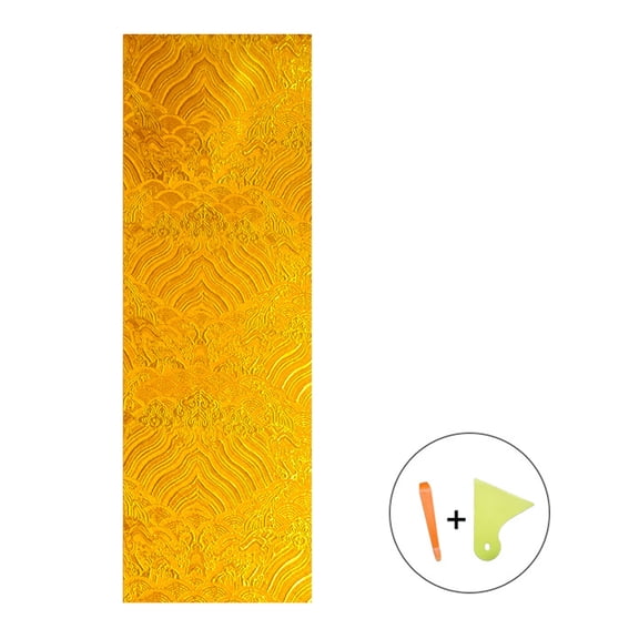 Car Pillar Backi Stickers Automotive Interior Decorative Wrap Adhesive Stickers Brocade Embroidery Sticker
