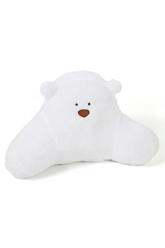 Car Pillow, Cute Bear Car Headrest Support Pillow, Comfortable Relieving Stress Car Interior Supplies for car (Arm Bear White Waist Support)