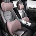 thumbnail image 1 of Car Pillow Set,1 Headrest + 1 Lumbar pillow,Ergonomic Memory Foam Seat cushion,Soft and Comfortable for Relieving Neck and Lumbar Sedentary Discomfort,Car Back Support for Office Chair,Coffee, 1 of 6