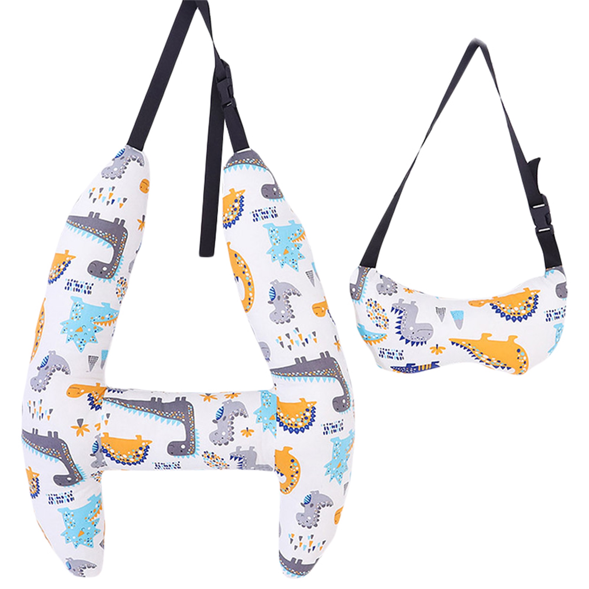 Car Pillow Set, Hshape Support Neck Rest Seat Pillow for Adult Kids