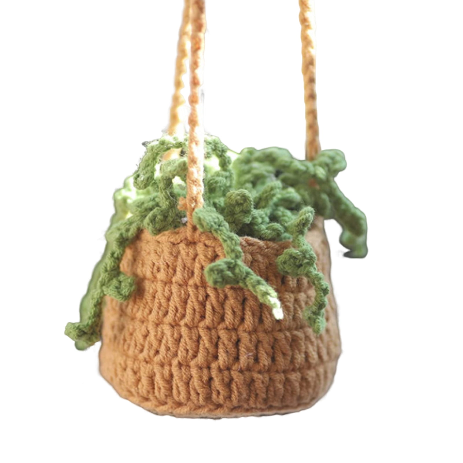Cute Crochet Car Accessories For Women Rear View Mirror Accessories, Handmade