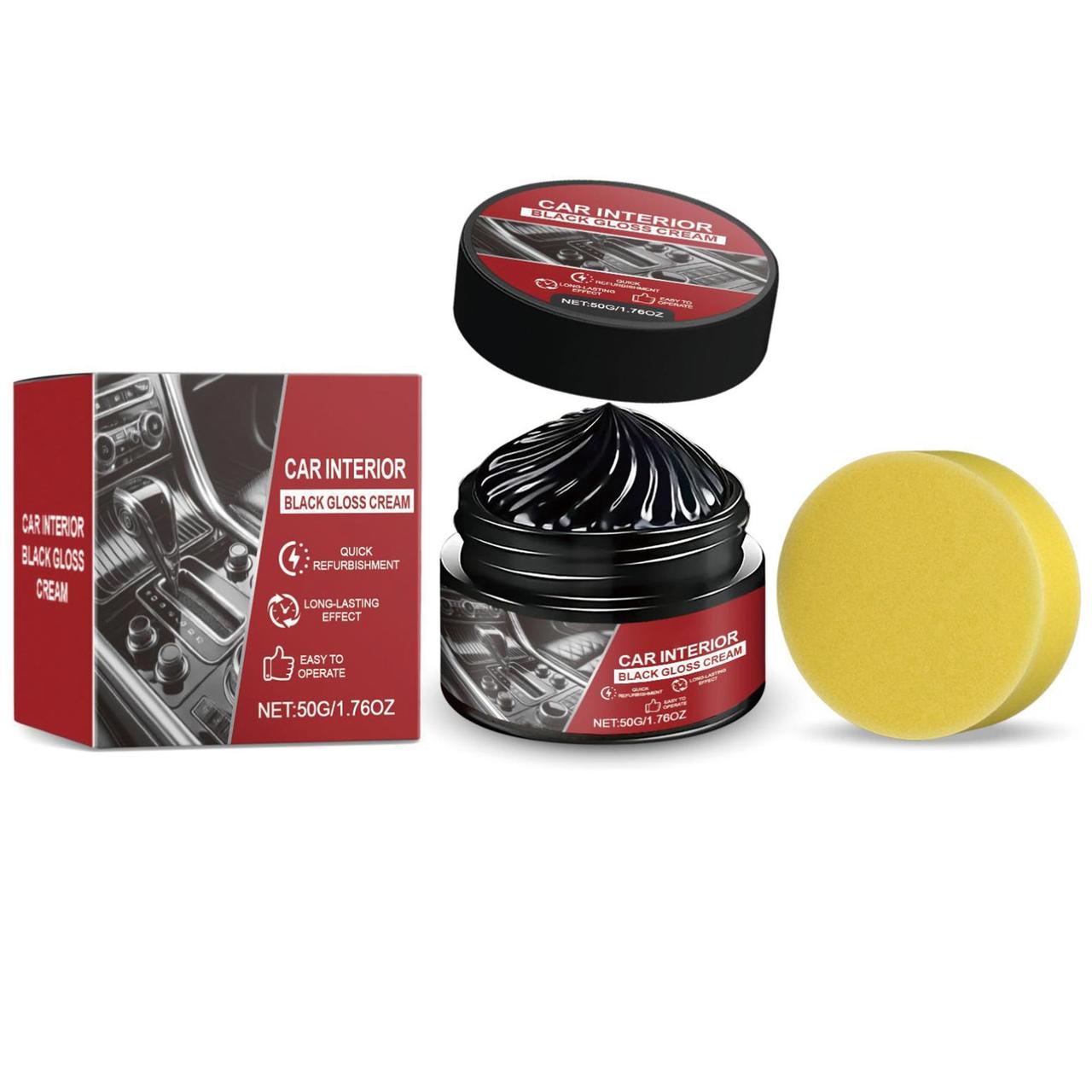 Car Plastic Interior Scratch Remover,Plastic Restorer For Cars,Car Guys Plastic Restorer,Plastic Scratch Remover,Dashboard Repair Kit,Dash Repair Kit(1pc+Sponge 50g/1.76oz)from QiwagFerng