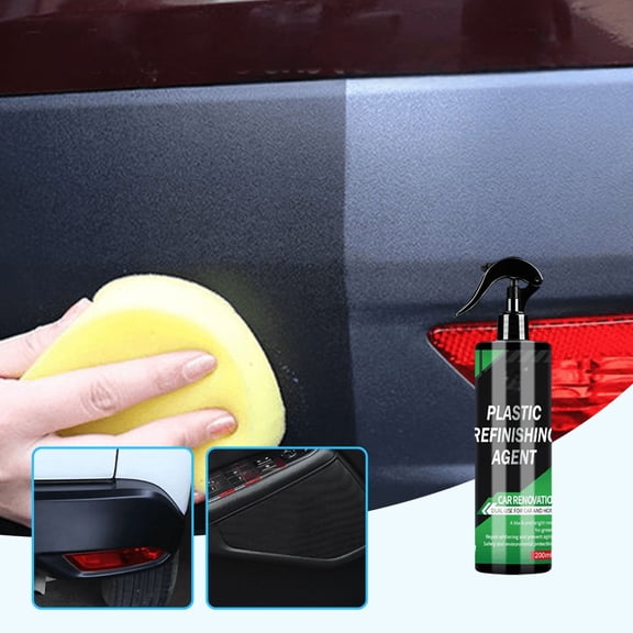 Car Plastic Restoration Spray, Auto Interior Trim Repair Agent Restores Shine Protective Coating Faded Plastic Reviver, Dashboard Cleaner for Cars Household Use