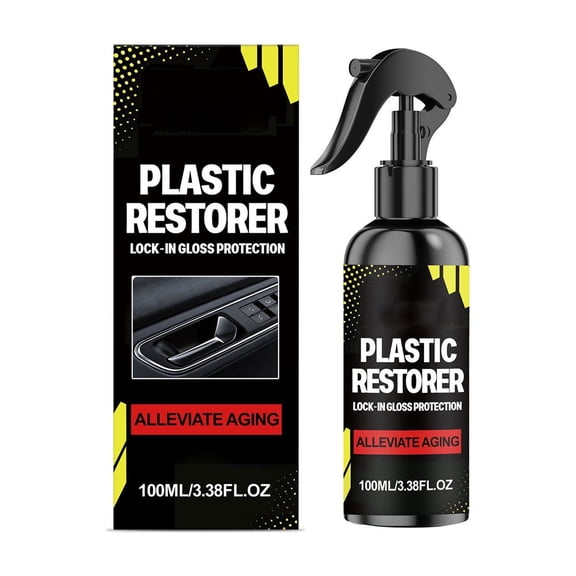 Car Plastic Restorer Automotive Plastic Repair Spray Interior Plastic Revitalizers Stain Remover And Care Polish For Dashboard And Trims 100ml