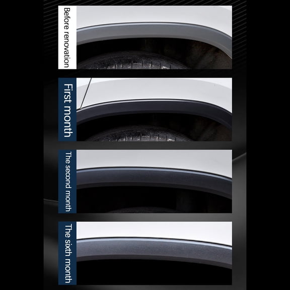 Car Plastic Restorer Refurbish Agent Repair Cream 30Ml With Sponge For Auto Exterior Trim Restoration 1Pc 0.19Lb