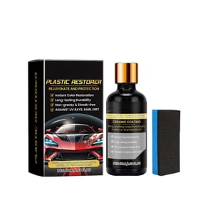 Car Plastic Restorer With Foam Applicator 50ml Ceramic Coating For Interior Exterior Trim Protection 1 Pack