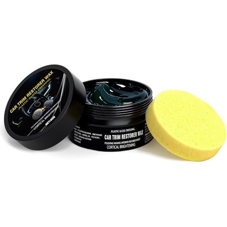 Car Plastic and Trim Restorer – Back to Black Restores Faded Trim, Rubber & Vinyl, Long-Lasting Ceramic Coating UV Protection, Non-Greasy Formula for Interior Exterior