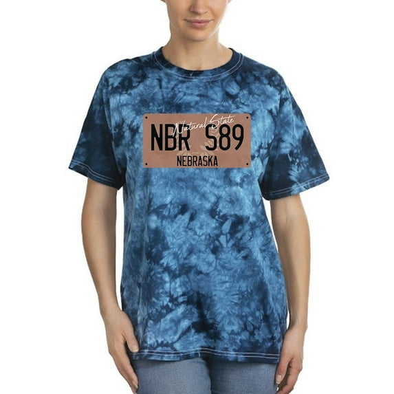 Car Plates Nebraska Nbr S89 Tie Dye Crystal Women -Image by Shutterstock, Female x-Large