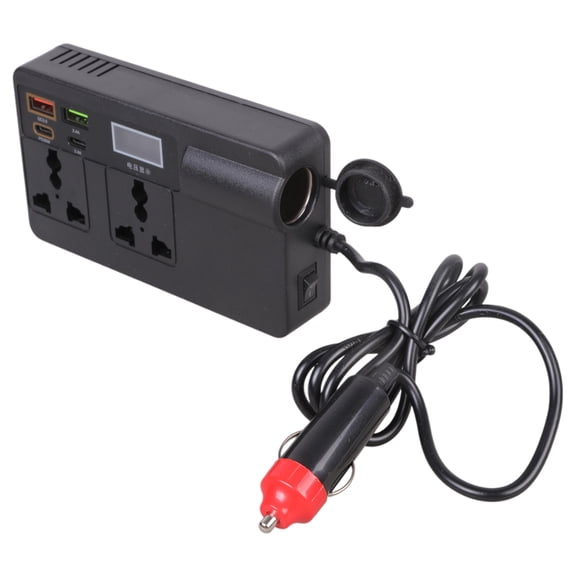 Car Plug Adapter Outlet for Road Trip Vehicle Essential DC12V-24V to 220V Car Travel Adapter 120W Car Power Invertert