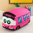 thumbnail image 1 of Car Plush Toy Simulation Bus Cute Cartoon Pillow Filling Car Plush Pillow Toy Soft Skin-friendly Stuffed School Bus Birthday Party Gift Suitable for Hugging and Snuggling, 1 of 1