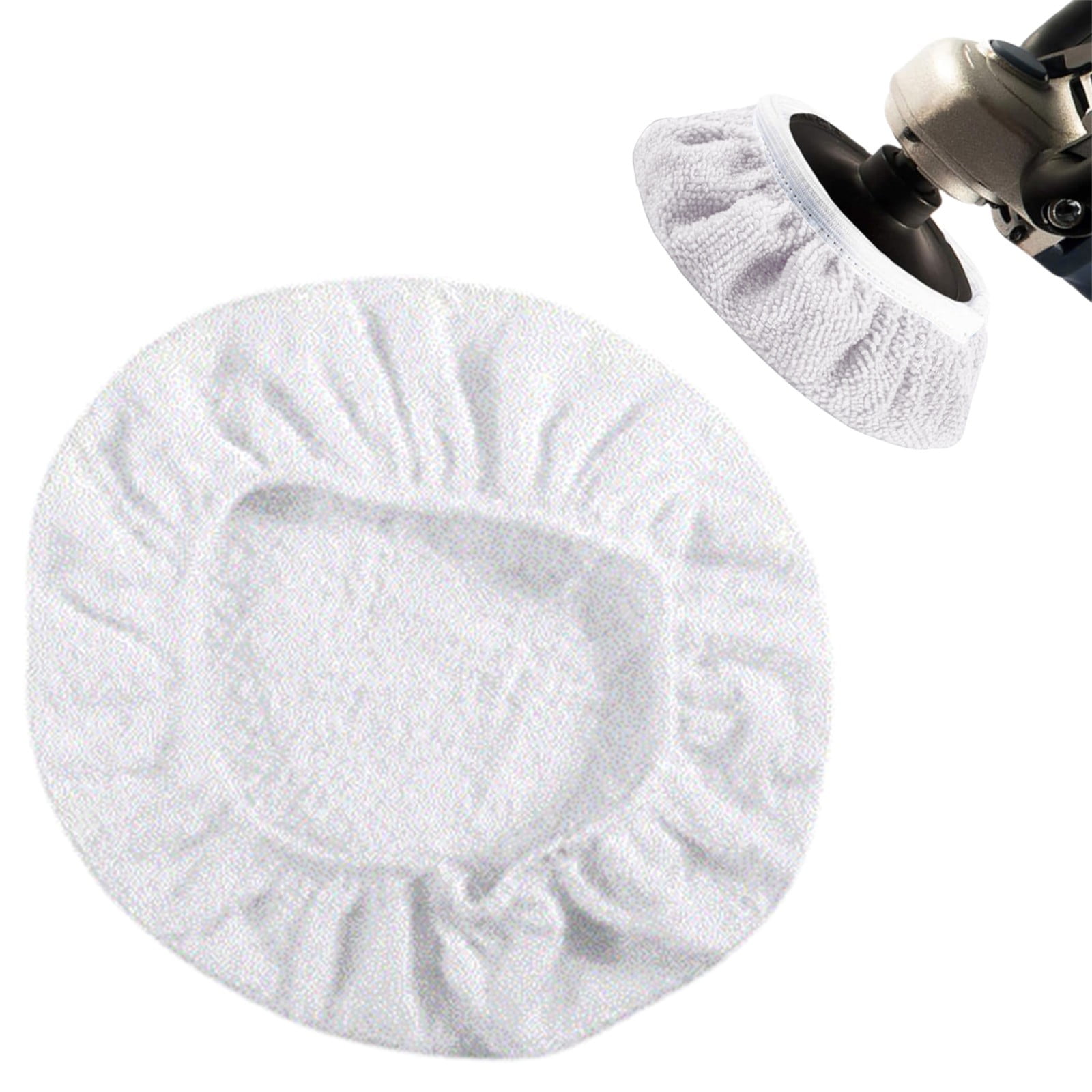 Car Polisher Pad Bonnet 9-10 Inches Soft Microfiber Polishing Bonnet ...
