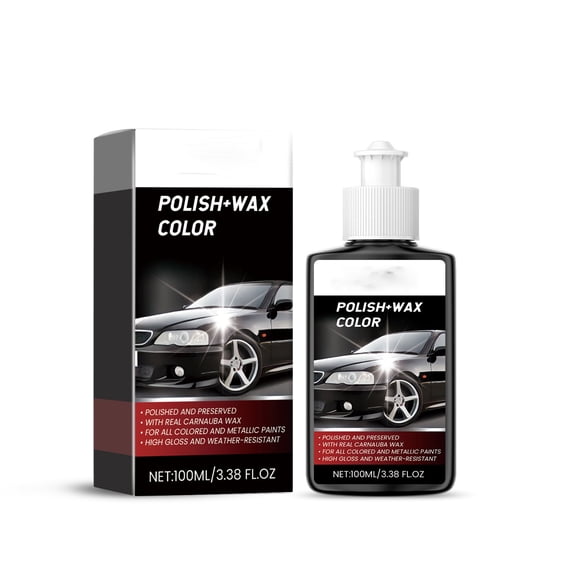 Car Polishing Lotion, Auto Maintenance Emulsion With Gloss Enhancing Formula For Body Paint Scratch Repair And Care, 3.4 Fl Oz