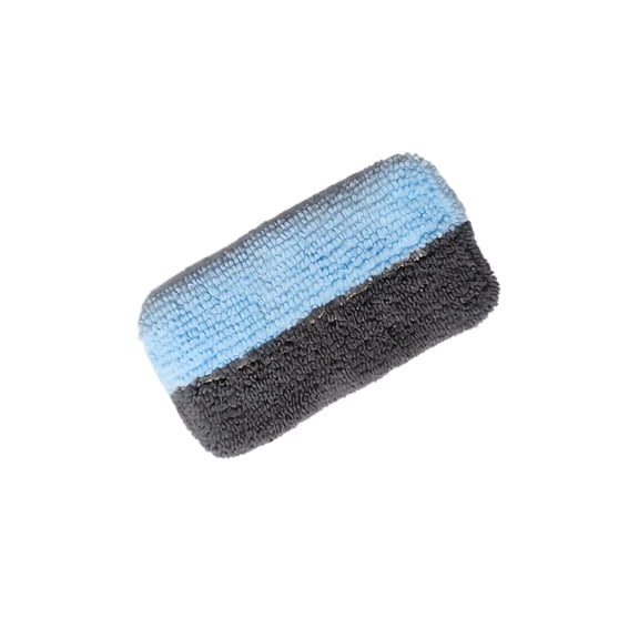 Car Polishing Wax Sponge Block, Blue Soft Microfiber Square Sponge Pad, 1 Pack Dual Color Car Cleaning Applicator, for Auto Detailing Paint Coating Sealant Waxing Polishing Scrubbing at Home or Auto