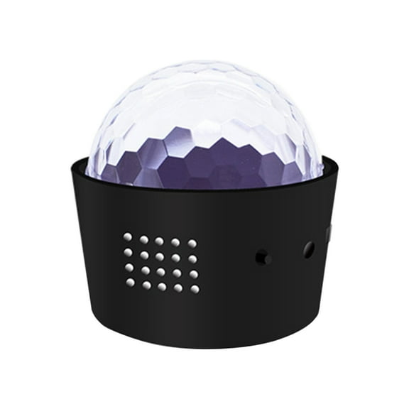 Car Portable Led Dj Light Usb Rechargeable Voice Activated Mood Lighting Crystal Ball For Vehicle Interior Decor 2.17X2.09Inch