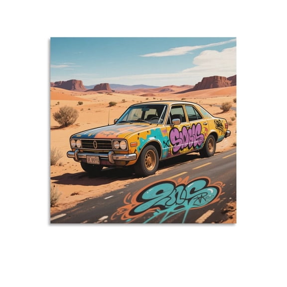 Car Poster (18) Print Photo Art Painting Canvas Poster Home Decorative Bedroom Modern Decor Posters Gifts 24x24inch(60x60cm)