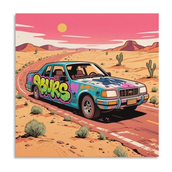 Car Poster (19) Wall Art Picture Painting Poster Canvas Print Posters Artworks Bedroom Living Room Decor 16x16inch(40x40cm)