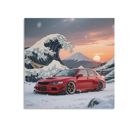 Car Poster (3) Canvas Poster Wall Art Picture Prints Hanging Photo Gift Decor Home Posters Artworks 28x28inch(70x70cm)