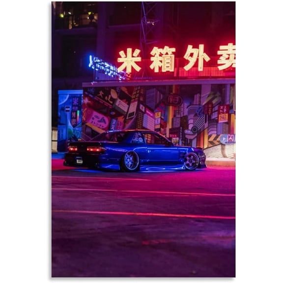 Car Poster Wall Art Decor Canvas Poster JDM Car Poster Porche 911 Poster Slivia Poster F1 Car Poster And More Framed And UNframed Poster (STYLE I, 8 X 10 UNFRAMED)