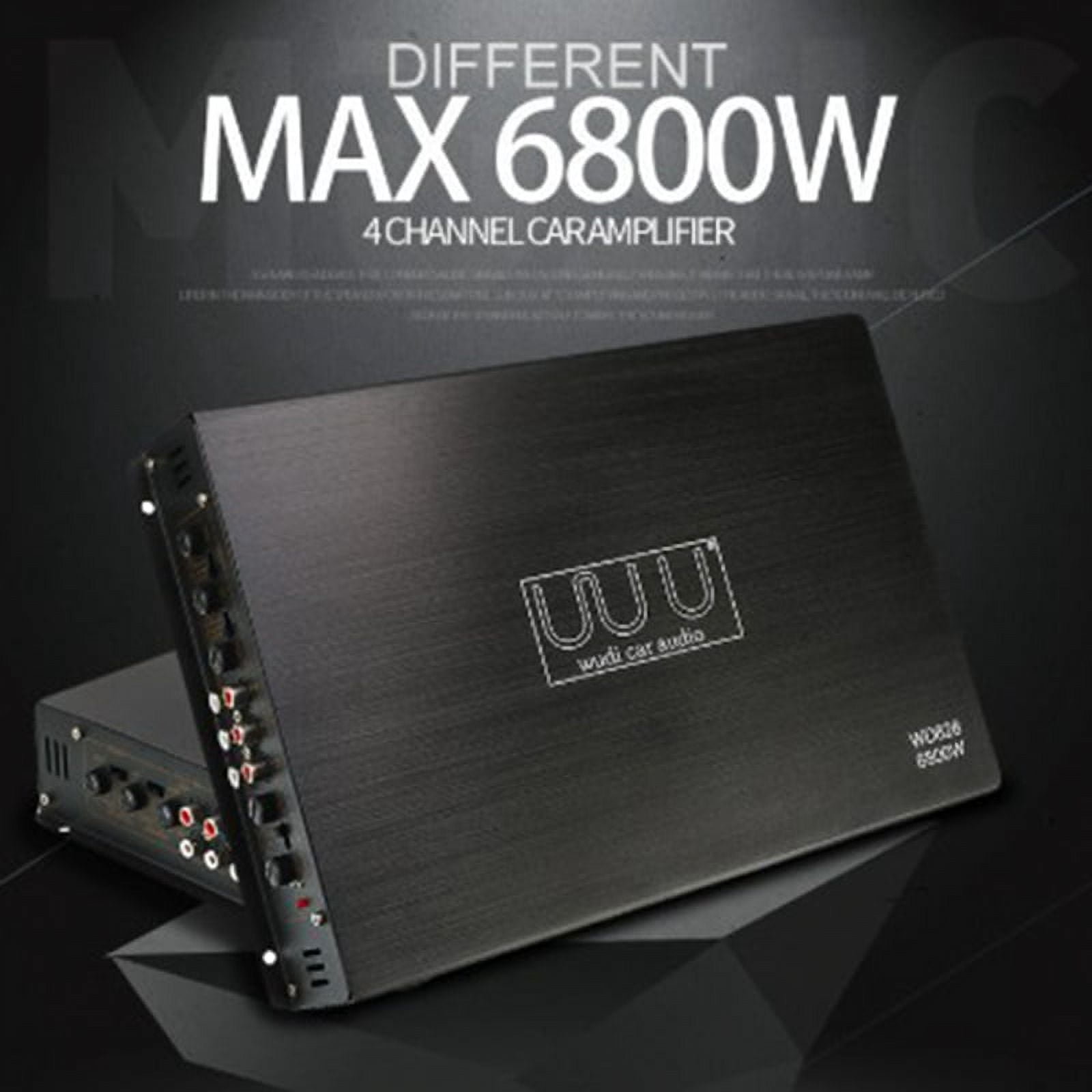 Car Power Amplifier 12V 6800W 4 Channel Stereo Digital Audio Subwoofer