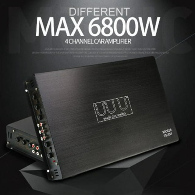 Car Power Amplifier 12V 6800W 4 Channel Stereo Digital Audio Subwoofer Power Amp Car Audio Car