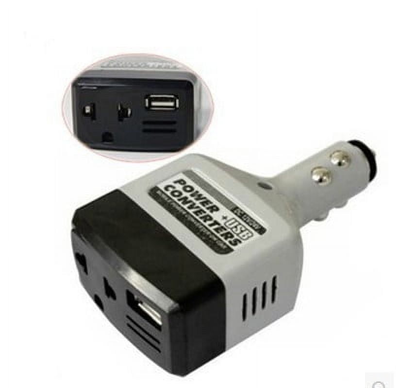 Car Power Converter Inverter 12V/24V for 220V Adapter Charger Car Cigarette Lighter Socket Power+USB Converter, Size: 11