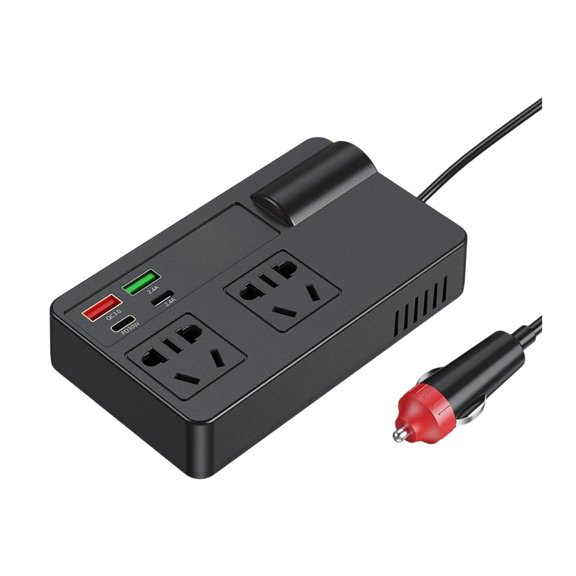 Car Power Inverter DC 12V 24V Converter Cooling Fan Protection for Trucks Cars Family Vehicle Travel Use