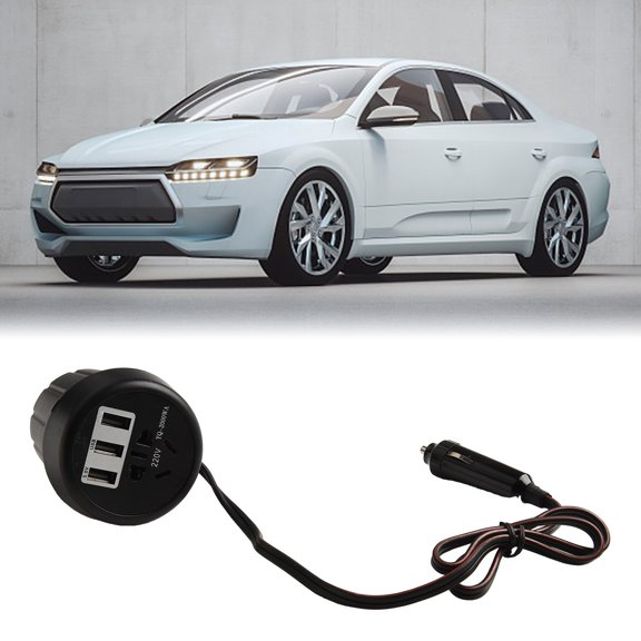 Car Power Inverter Dc 12V/24V To 110V/220V Dc Car Inverter Cup Holder Charger