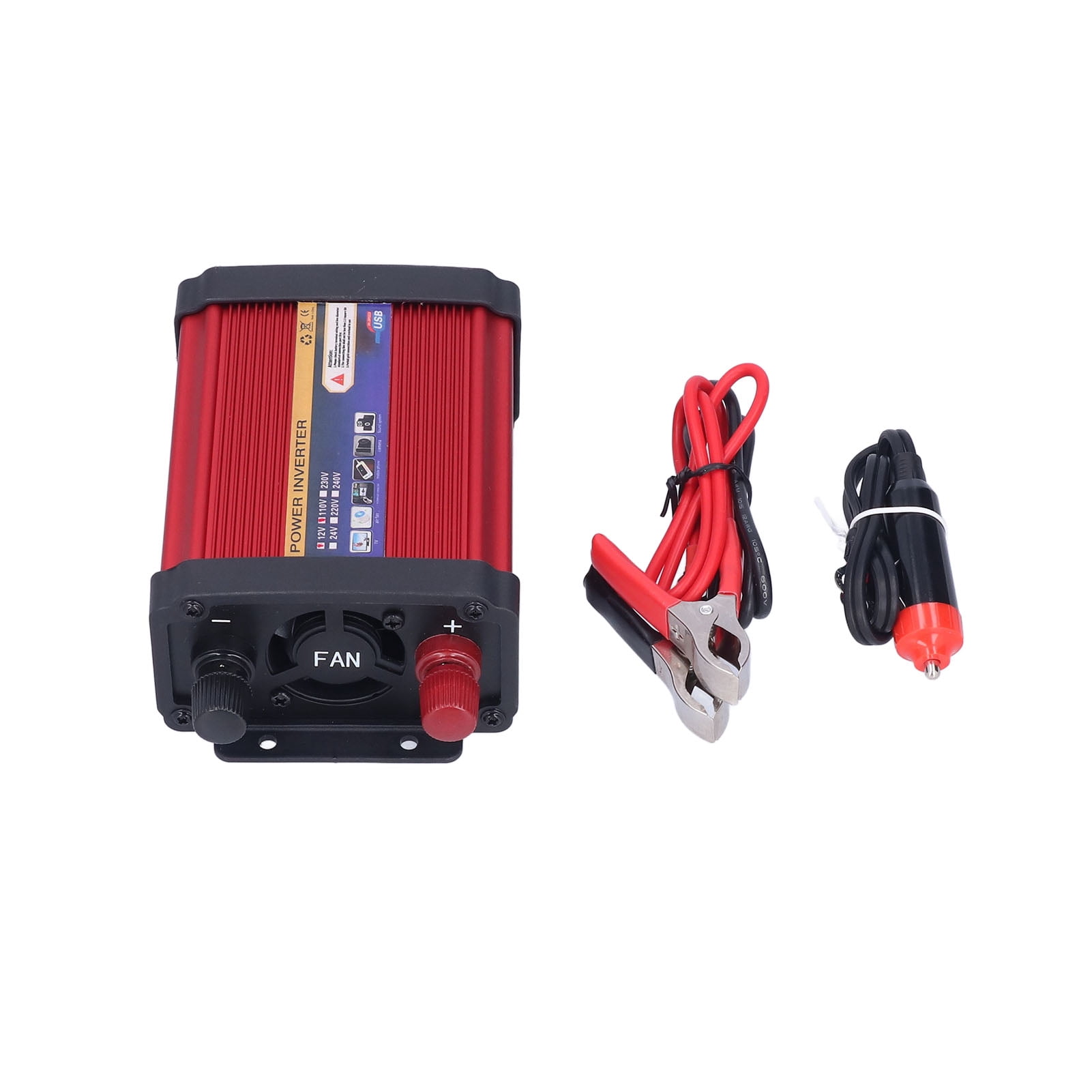 Car Power Inverter Modified Sine Wave Converter Dual USB Ports 500W for Vacations Camping12V?110V