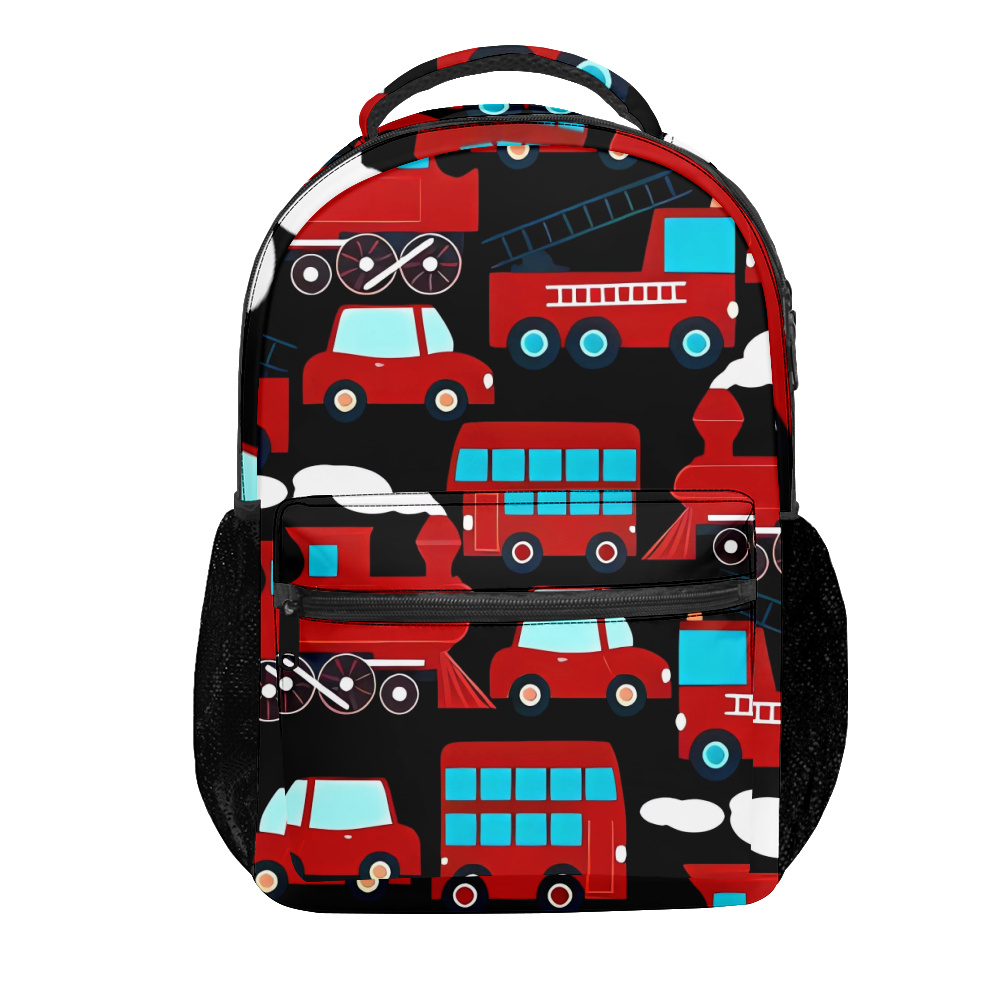 Car Preschool Backpacks, Toddler Backpacks with Chest Strap, Modern