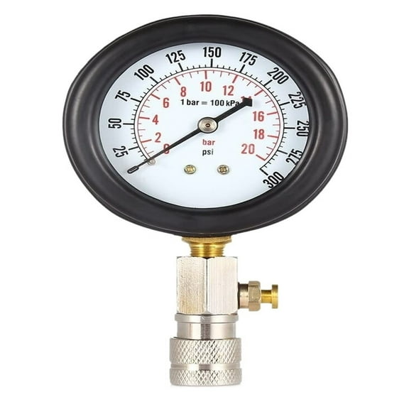 Car Pressure Gauge Gasoline Tester Engine Compression Tester Meter Auto Petrol Gas Engine Cylinder With M10 M12 M14 M18 Adapter ,Portable