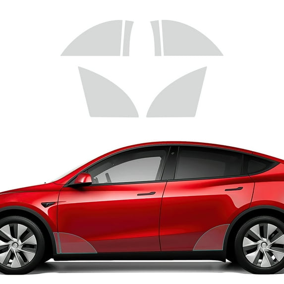 Car Protection Film for Tesla Model Y 2020-2023 Invisible Car Wrap TPU for Front and Rear Doors Small Triangle 6pcs