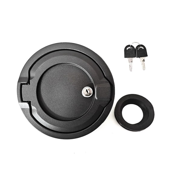 Car Protective Locking Fuels Tanks Caps Door Covers With Keys For JLU 2018-2023 Enhancing Security Auto Exterior