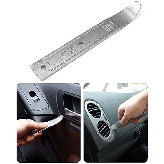 Car Pry Removal Tool Steel Clip Remover, Automotive Interior Disassembly Panel Tool, Non-slip Handle Trim Repair Pry Bar