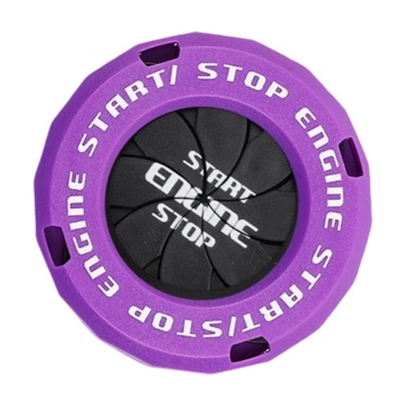 Car Push Start Button Cover ABS Decoration Ringing With Strong Adhesive Backing For Vehicle Interior Customization