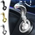 thumbnail image 1 of Car Push to Start Button Cover with Joystick, Universal Solid Metal Start Rocker Lever, Anti-Scratch Anti-Wear Auto Interior Start Button Protector, Fits Vehicles, White, 1 of 6