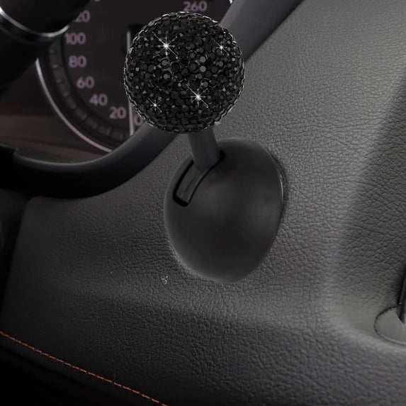 Car Push to Start Button Cover Rocker Style Rhinestone Decorative Trim - Engine Start Switch Accessory for SUV Truck Car Interior Decor - Easy Install One Button Start