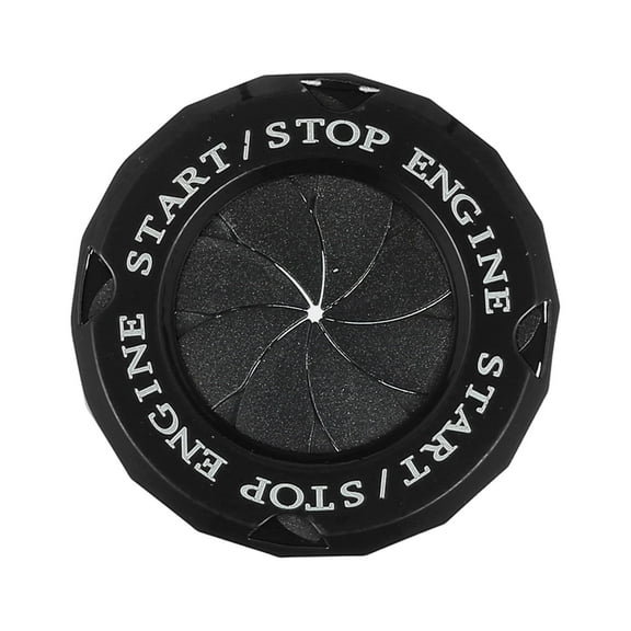 Car Push Start Button Cover Spin Ignition Protective Cap Protective One Key Anti-Scratch Button Decoration Ring Black