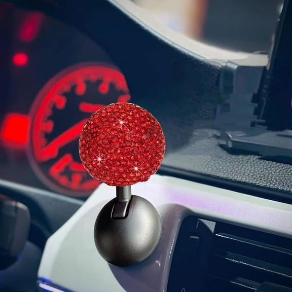 Car Push to Start Button Rocker, Car Ball-Shaped One-Touch Start Cover, Engine Start/Stop Joystick, and Full Metal Ball-bar Starter Cover for Decorative Accessories