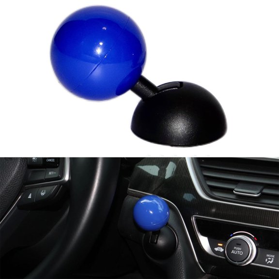 Car Push to Start Button Rocker, Car Engine Start Stop Button Joystick Full Metal Ball-bar Automotive One-Touch Start Button Starter Cover Decorative Remodeling Accessories