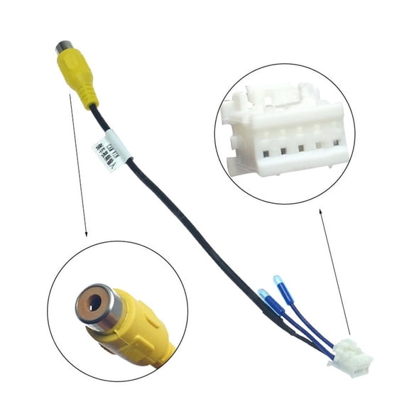Car RCA Reversing Rear View Cable For Car SUV Android Stereo Radio GPS Connector