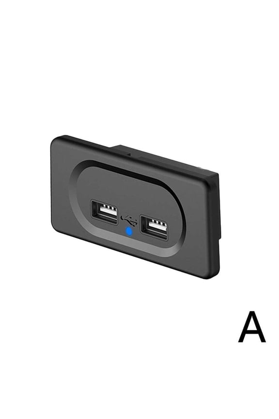 Car RV Charger External Waterproof Dual-USB Fixed Dual-hole Dual-USB Car Charger W2T4