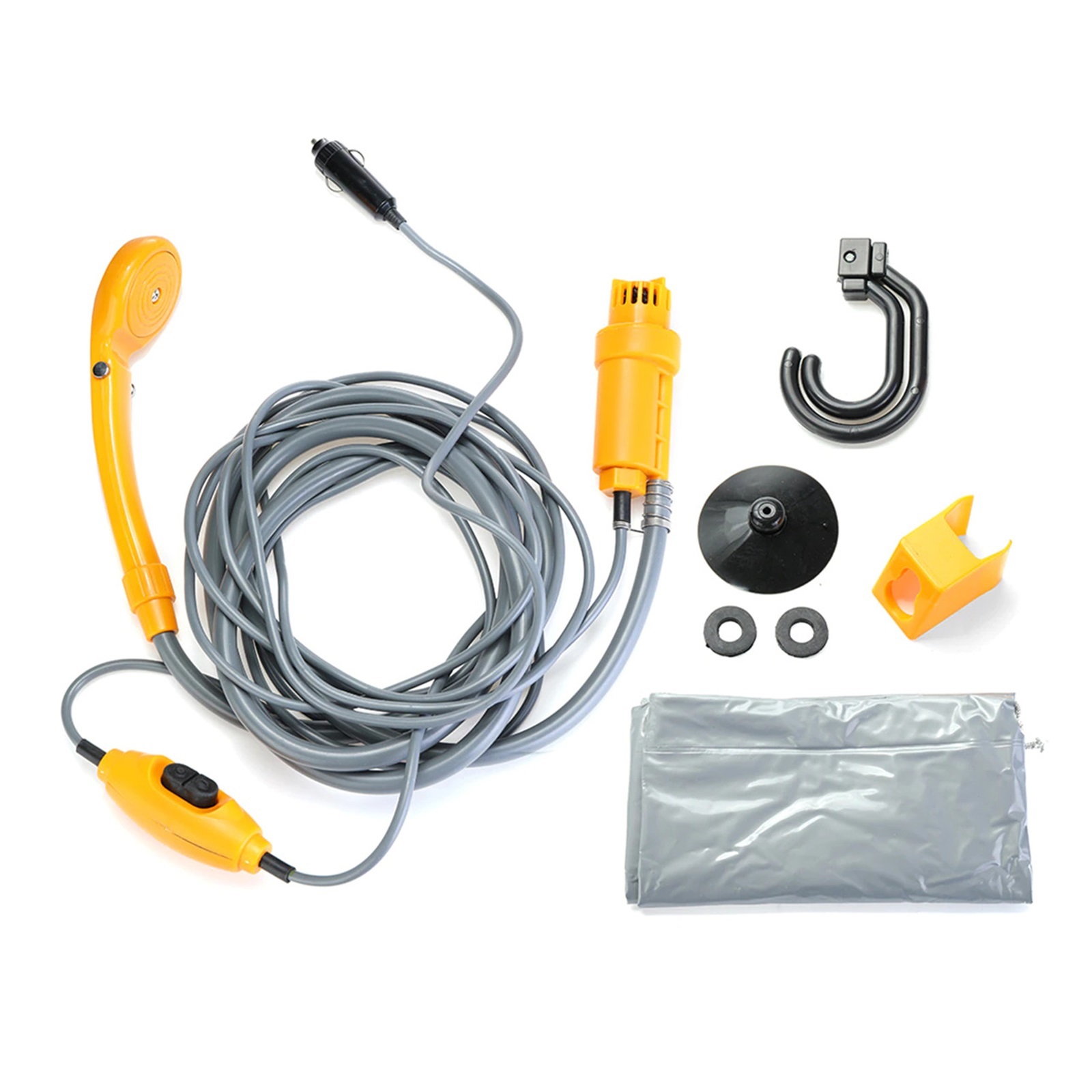 Car RV travel Washer 12V Camping Shower DC Car Accessories Shower High Pressure Power Washer Electric Pump For Outdoor Camping ,Easy Installation