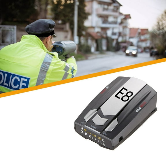 Car Ra*dar Detector, 360 Degree Speed Detection System With Voice Alerts And LED Display, Long Range Early Warning And False Alert Filtering, For Highway Driving And Daily Commuting
