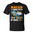 thumbnail image 1 of Car Raced Through 100 Days of School T-Shirt – Milestone Celebration Graphic Tee, Kids Achievement Party Shirt, Fun Classroom Event Apparel, 1 of 3