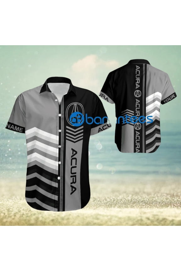 Car Racing Acura Arrow Pattern Hawaiian Shirt New Custom Name Gift